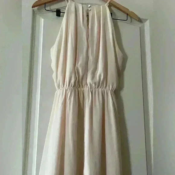 Forever 21 Ivory Dress, Lined, Women’s Size Small Open Back - Picture 9 of 13